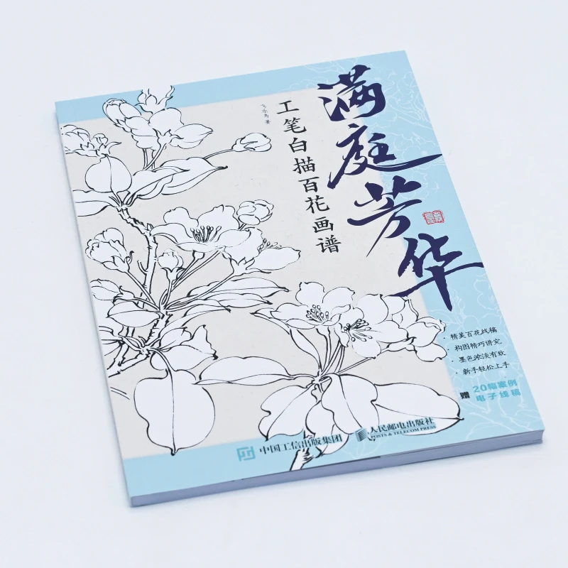 Sprievodca Knihy Tradičnej Čínskej Techniky Maľby: Realistické Kvety a Vtáky Jemné Linky Čerpania – Dostatok Kvetov