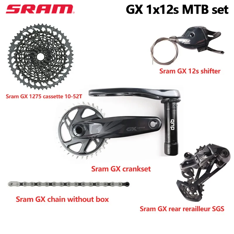 SRAM GX EAGLE 1x12s 170 MM Sada Kľukou Shifter GX Nové Kazety 1275 10-52T SX 1210 NX 1230 11-50T K7 DUB BSA BB92 MTB Nastaviť