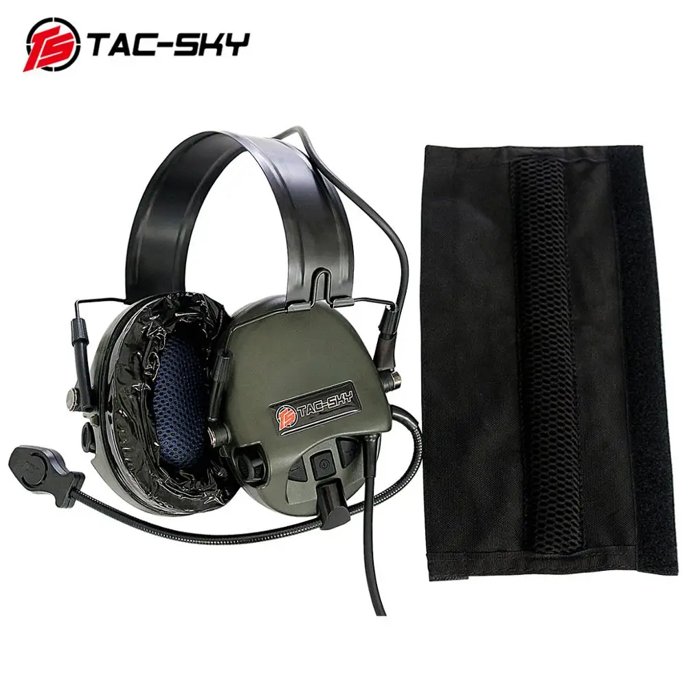 TAC-SKY ČAJ Hi-Hrozba Tier 1 Silikónové chrániče sluchu Edition Outdoorové Športy na Zníženie Hluku Vyzdvihnutie Vojenské Taktické Headset
