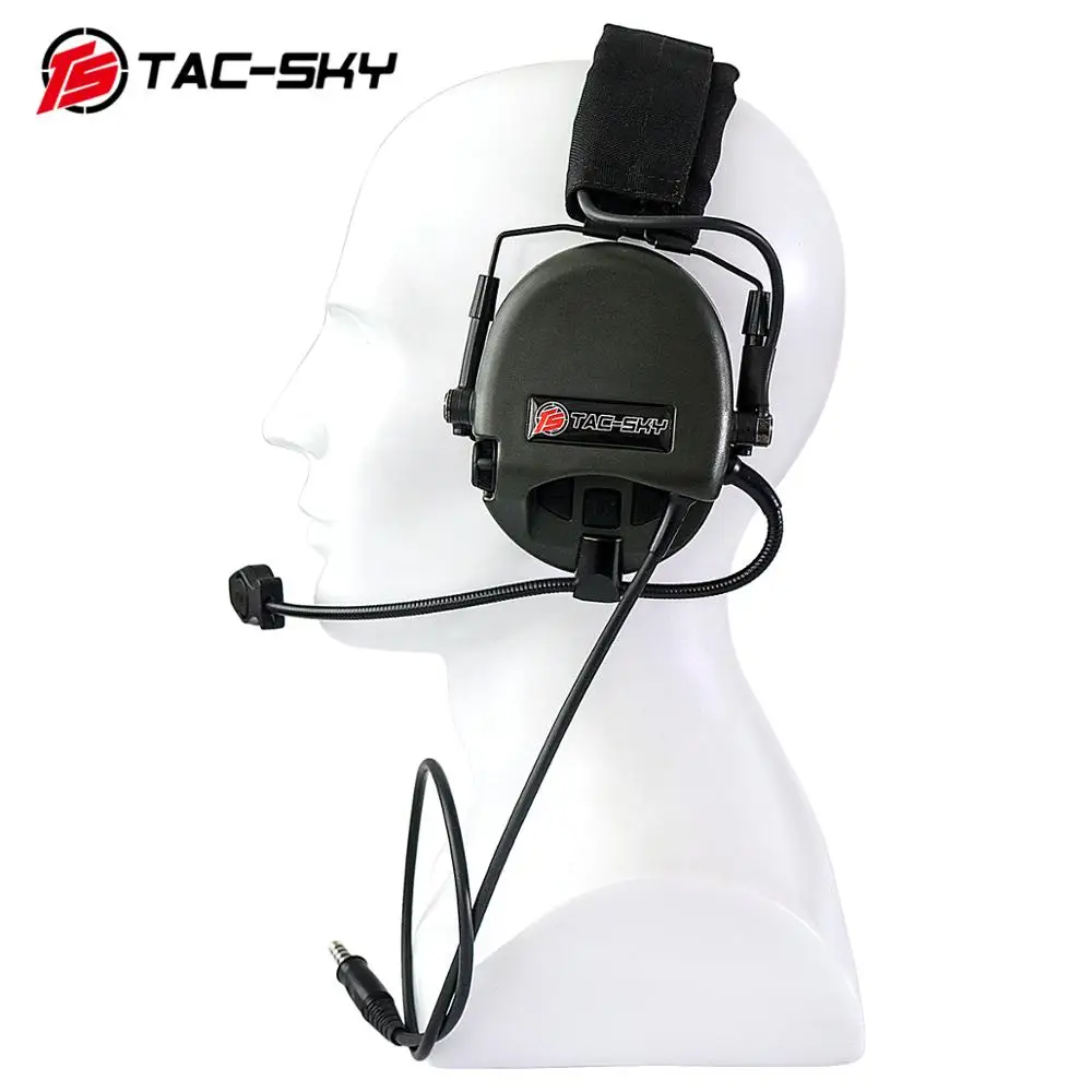 TAC-SKY ČAJ Hi-Hrozba Tier 1 Silikónové chrániče sluchu Edition Outdoorové Športy na Zníženie Hluku Vyzdvihnutie Vojenské Taktické Headset
