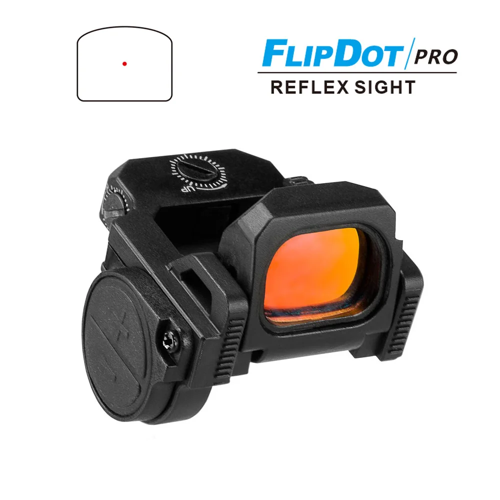 Taktické Vism Flipdot Pro Flip Red Dot Sight Mini Pištole Rozsah Reflex Optikou pre Airsoft Glock 17 Býk G2C PT111 1913 Mount