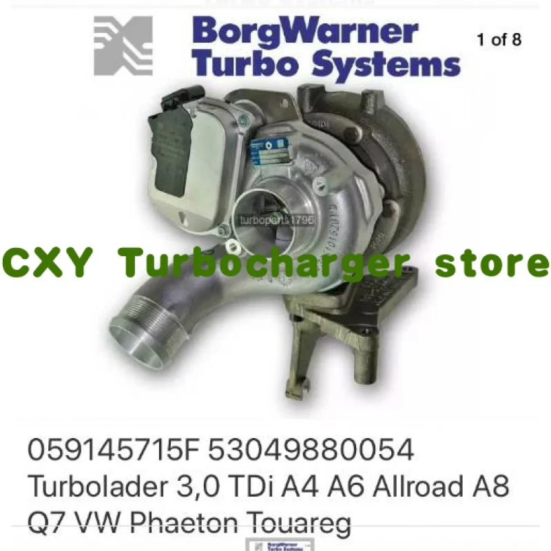 Turbodúchadlo pre BorgWarner-Audi Q7 3.0 T 059145715F 53049880054