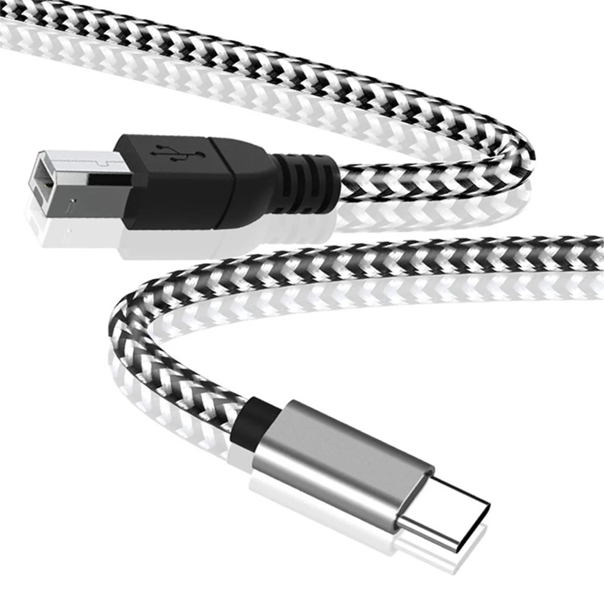 Typ C pre MIDI Kábel USB C do USB B 2.0 Kábel Tlačiarne Tlačiareň, Skener Kábel pre AiO HP, Canon, Samsung Tlačiarní a Viac