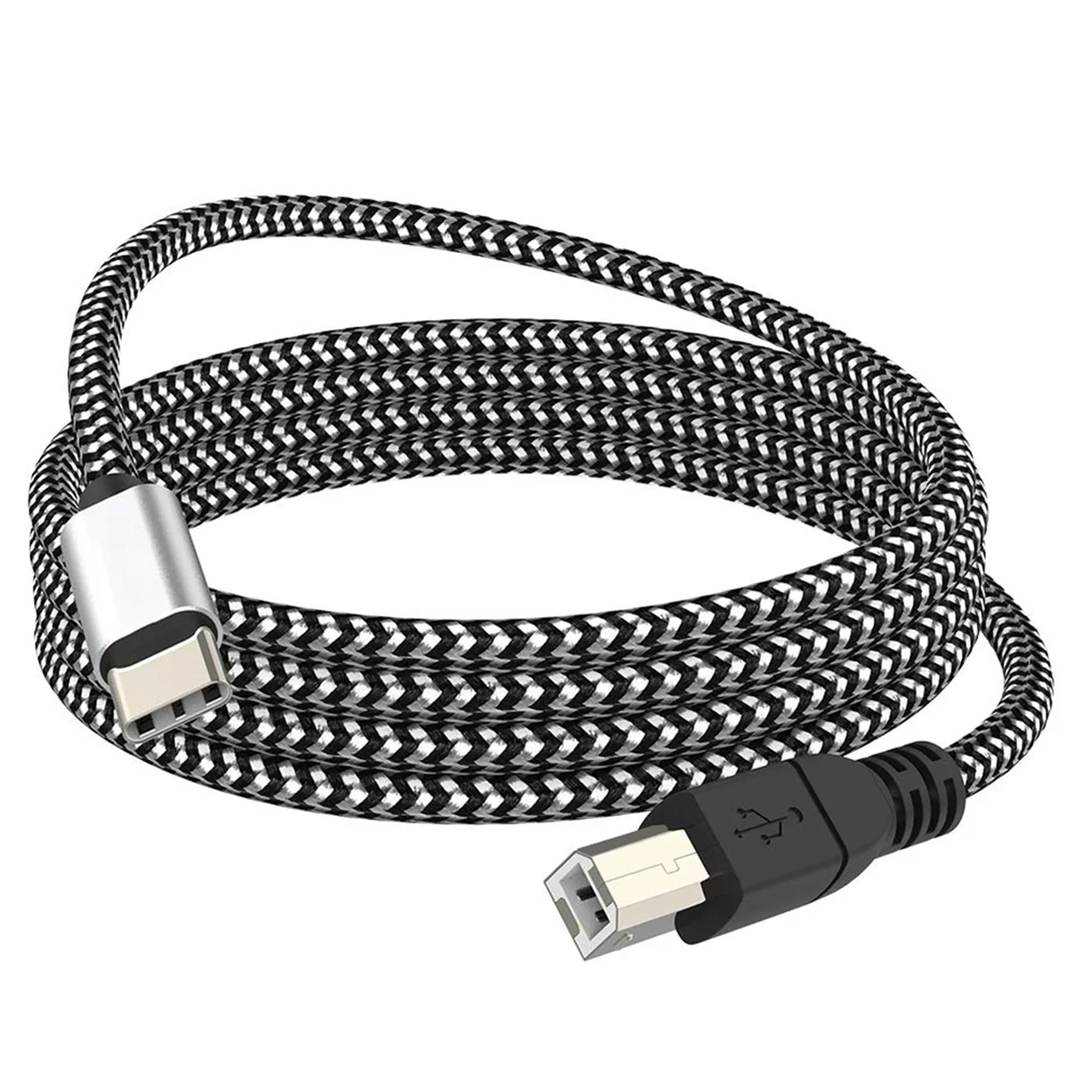 Typ C pre MIDI Kábel USB C do USB B 2.0 Kábel Tlačiarne Tlačiareň, Skener Kábel pre AiO HP, Canon, Samsung Tlačiarní a Viac