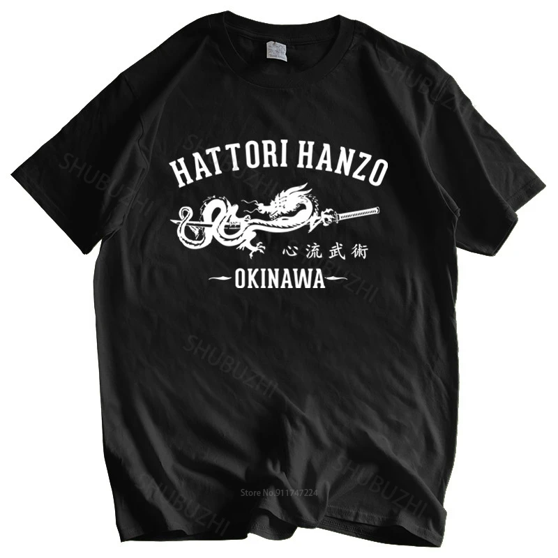 unisex tričko vrchné Tričko mužov letné top tees Topy Letné T-Shirt Hatori Hanzo Japonský Samuraj Meč Kill Bill Katana