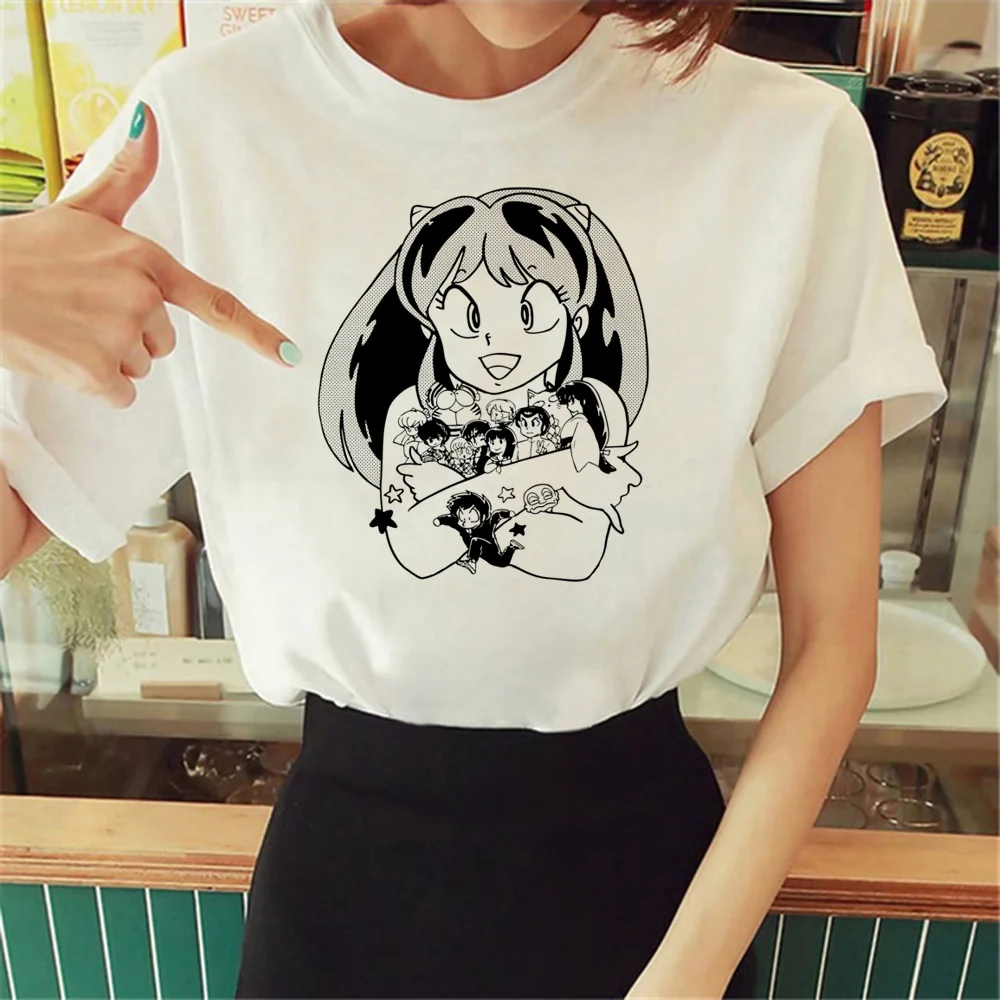 Urusei Yatsura tričko ženy grafické komické Y2K t shirt žena manga, anime oblečenie