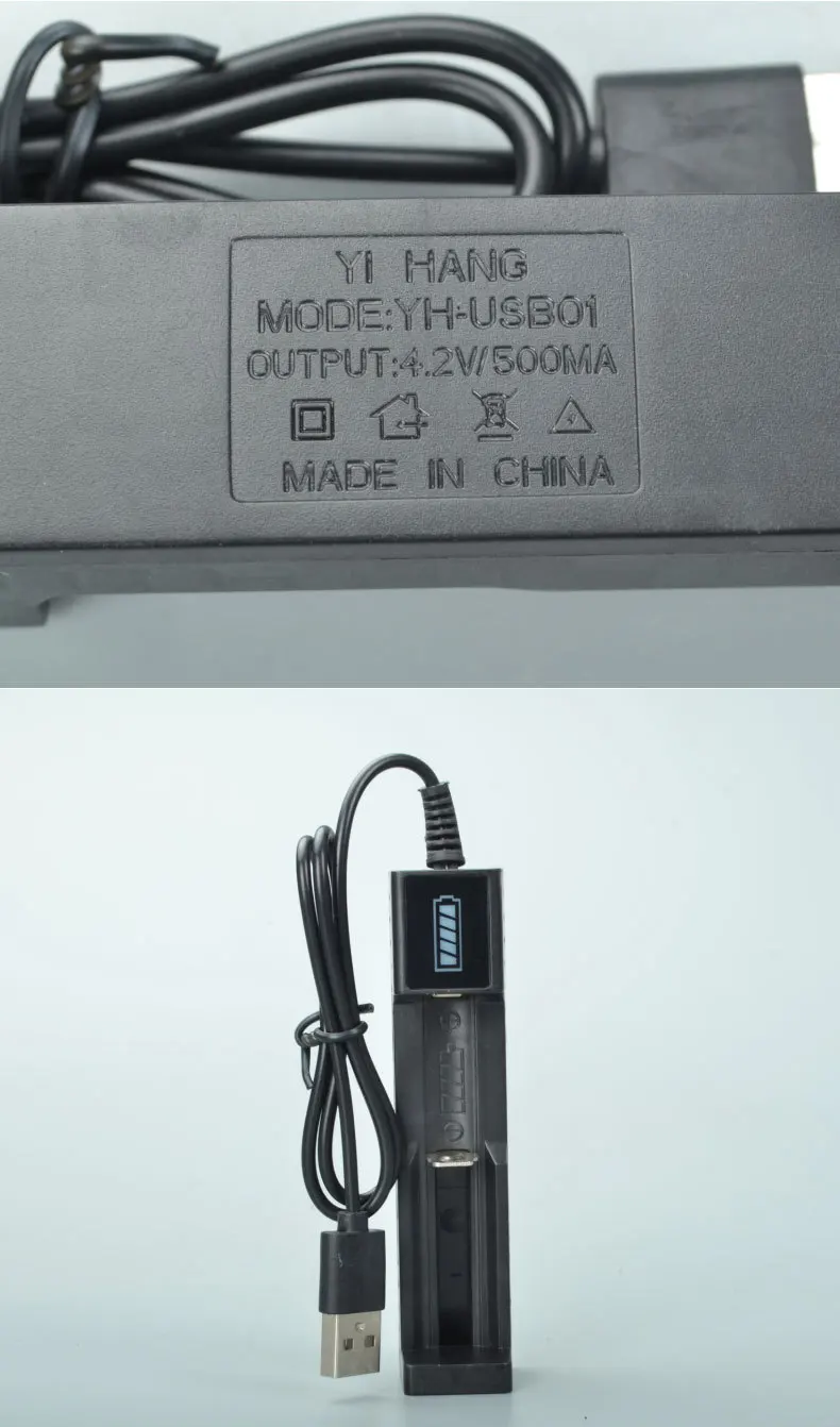 USB 3.7V4.2V 16340 14500 18650 26650 ChargeLithium Nabíjačka Vhodná pre 301 303 Laserové Pero, Nabíjačka baterka