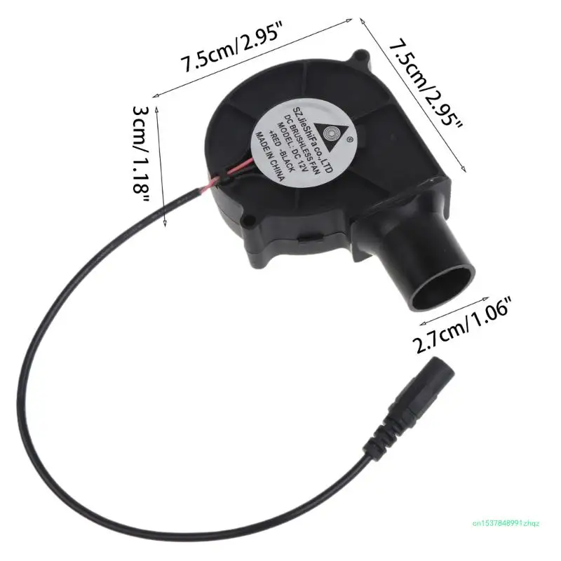 USB 5V2A 12V 5.5x2.1mm BBQ Vzduchu Ventilátor Prenosný GRIL Ventilátor Vzduchu Ventilátor Gril, Ventilátor