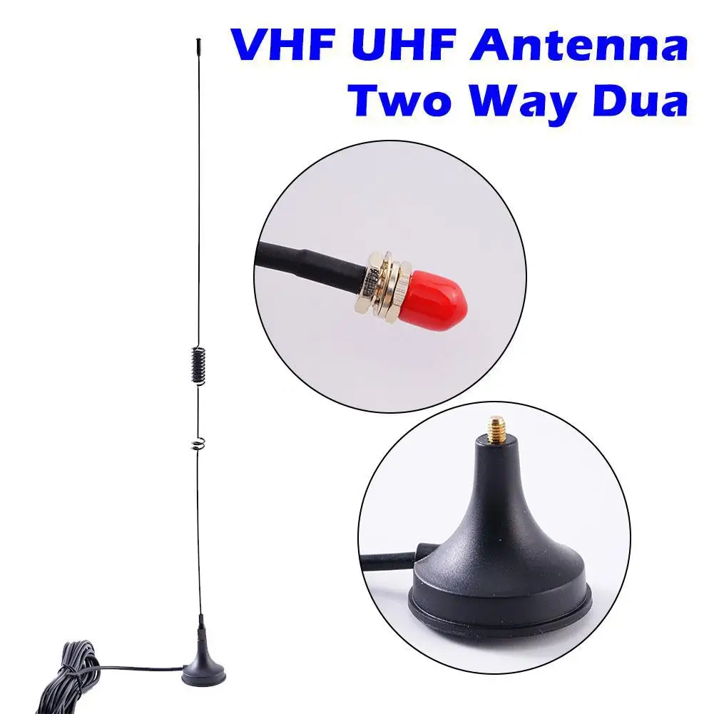 VHF UHF Anténa Dve Cesty Dual Pásma 3dbi Získať SMA Female Magnetické Základne Pre Uzol Ručné Lorawan Baofeng autorádia Walkie Talkie