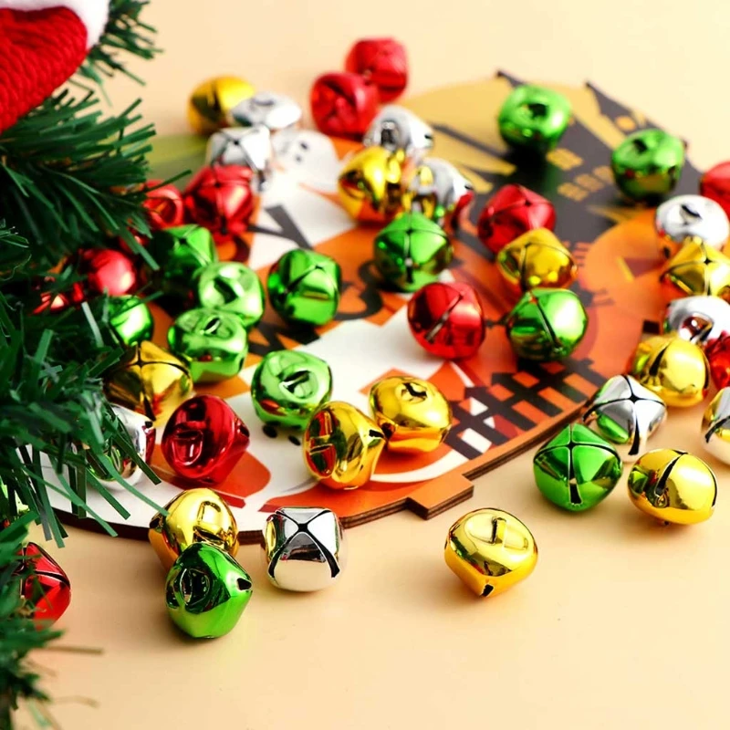 Vianočné Zvončeky, 300 Kusov Plavidiel Zvony, DIY Zvony pre Veniec, Prázdninový Domov a Vianočné Dekorácie (o 0,4 palca)