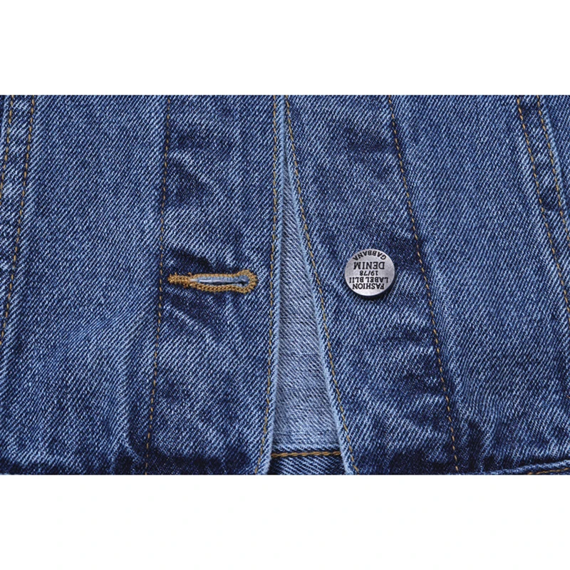 Vintage Blue Odnímateľnou Kapucňou Denim Jacket Ženy Voľné Bežné Kovboj Vrchné Oblečenie Na Jar Jeseň Veľké Vrecko Džínsy, Bundy Žena