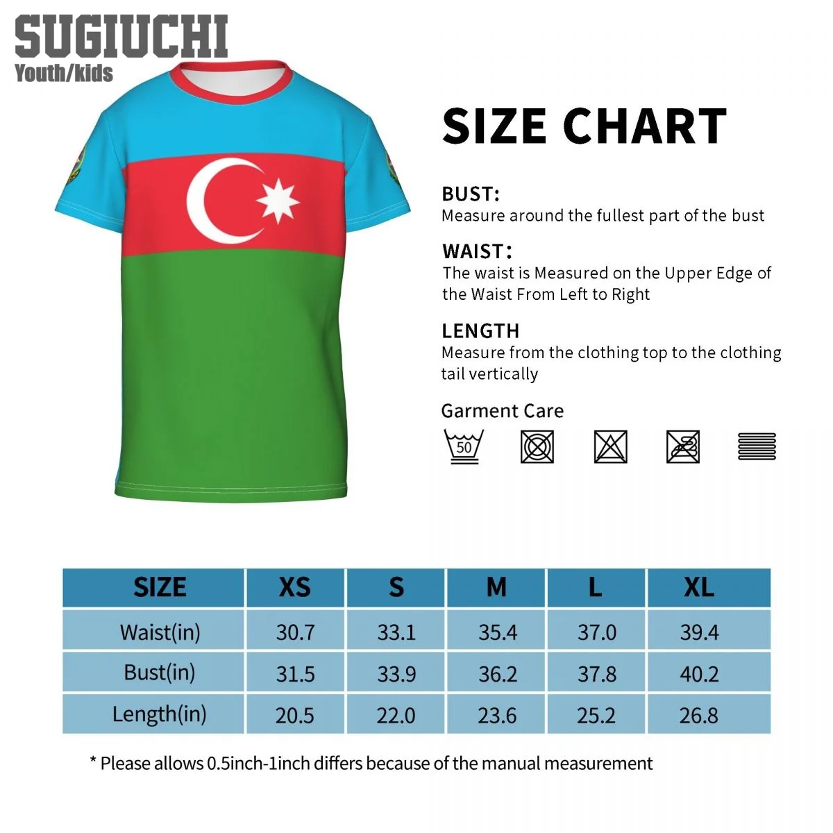 Vlastné Meno Počet Azerbajdžan Vlajka Znak 3D T-shirts Pre Deti, Mládež Chlapec/Dievča Tees dres Futbal Futbal Fanúšikov Darček tričko
