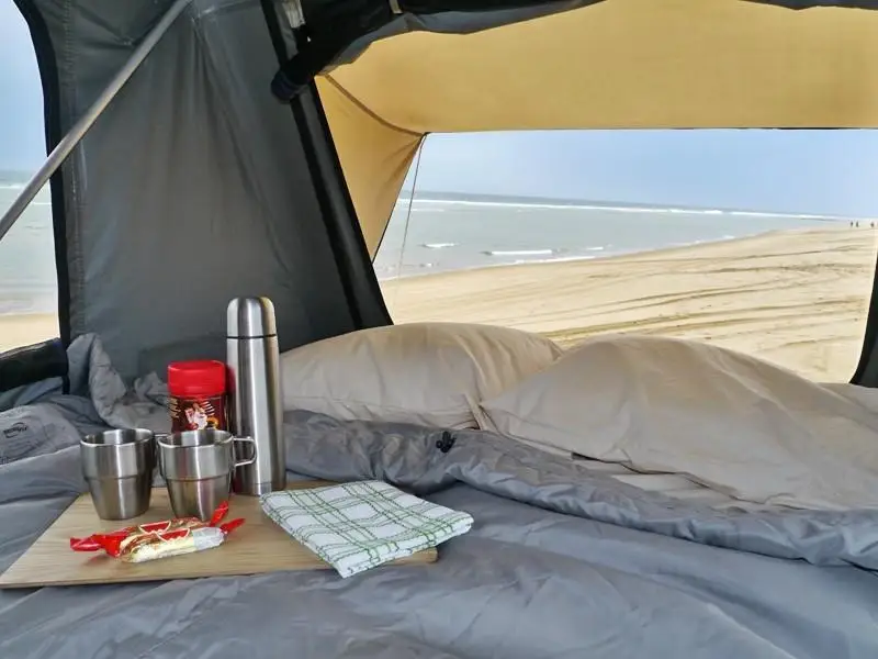 Vonkajšie Nepremokavé Camping Auto Streche Stan Pre 3-4 Osoby