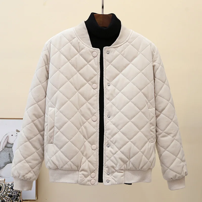 Zimné bavlnená bunda dámske módne nové krátke Harajuku vetru a teplá bunda dámske baseball jacket