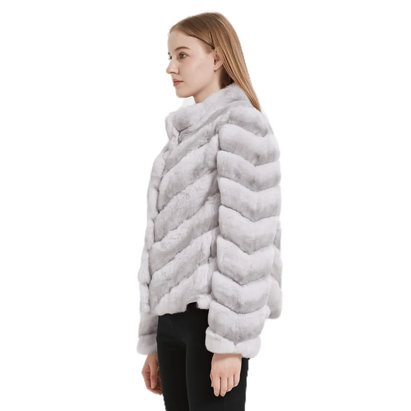 Zimný Kabát pre Ženy, Skutočné Ženské Králik Kožušinový Kabát Coats Luxusné Oblečenie Žien Bundy dámske 2023 Studenej Ženy Prírodné Najmä