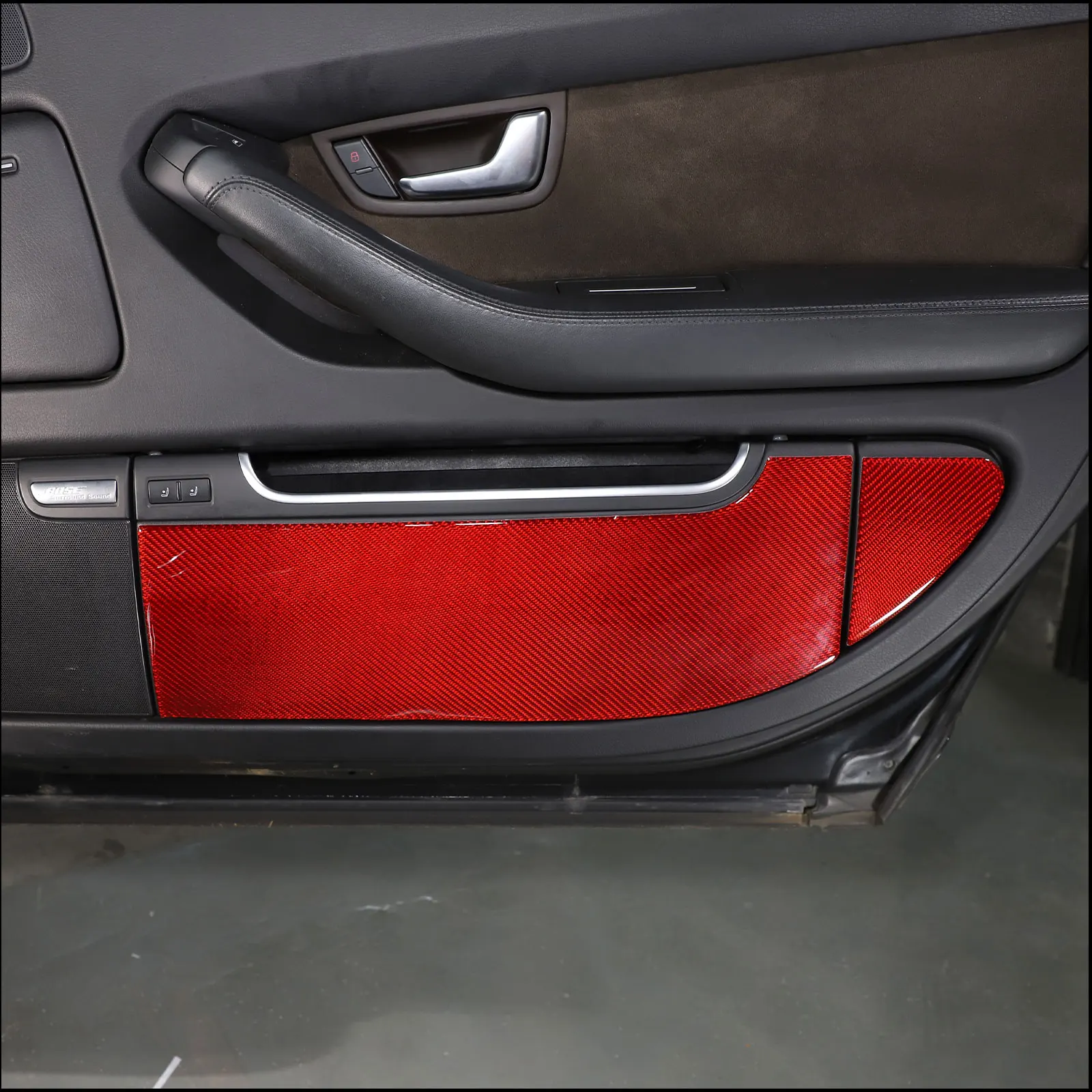Zinky Mäkké Uhlíkových Vlákien Dvere Anti-kop Panel Kryt pre Audi A8 D3 D4 2004-2012 Auto Interiérové Doplnky, Dekoratívne Nálepky