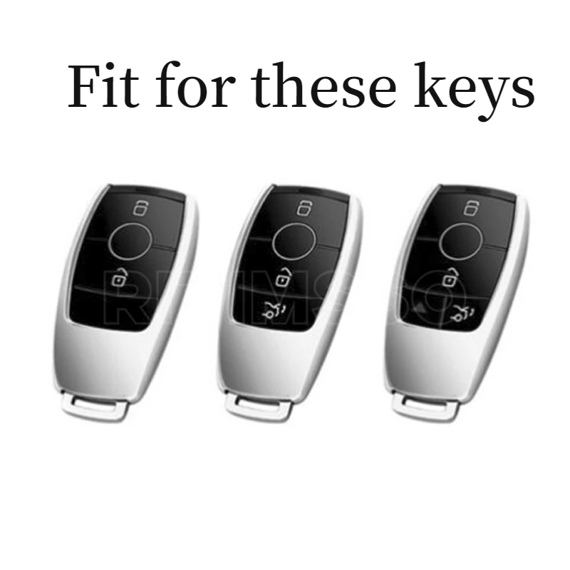 Zliatiny+Kožené Kľúča Vozidla puzdro pre Mercedes Benz E C GLC GLB Triedy E200 C200 E300L e400, hd tapety na E63 W213 C200 S560 C260 A200 GLE350