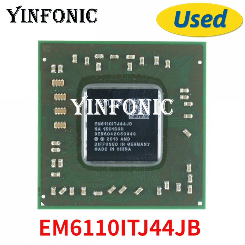 Zrekonštruovaný EM6110ITJ44JB E2-6110 CPU BGA Chipset s lopty testované 100% dobré pracovné