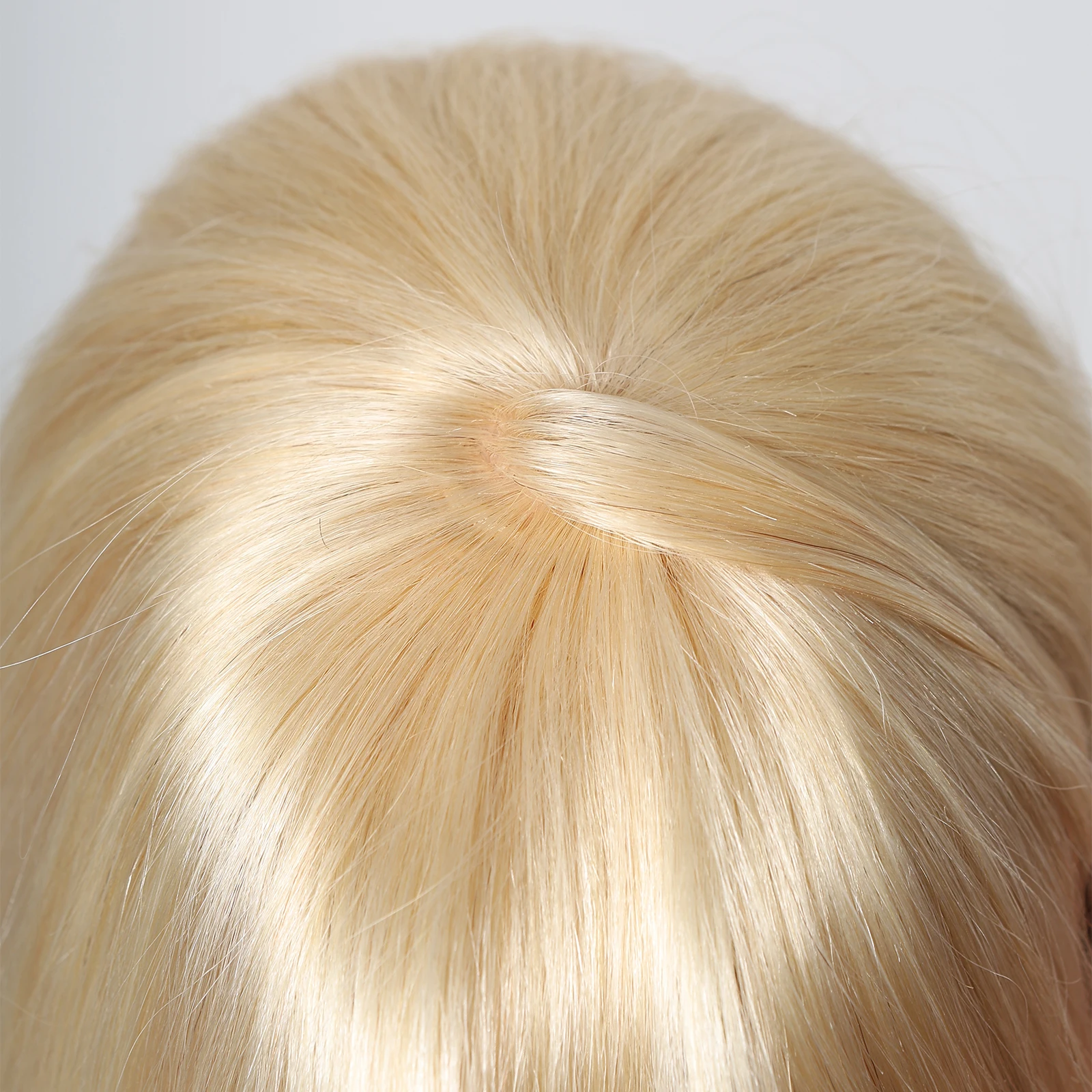 Ženy Vlasy Mulčovače Svetla Blond Ľudské Vlasy Vňaťou s Ofinou príčesky vypadávanie Vlasov Remy Ľudské Vlasy Vňaťou Klip v 12inches